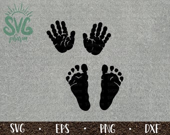 Download Baby Handprint Svg Etsy