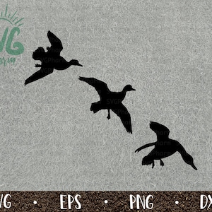 Flying Ducks SVG Bundle / Flying Geese / Landing Duck / Duck Hunting / PnG DXF EPS / Cricut / Silhouette / Digital Cut File / Clip Art