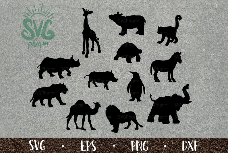 Download Art Collectibles Clip Art Zoo Animals Svg Bundle Zoo Animals Animals Bundle Png Dxf Eps Cricut Silhouette Digital Cut File Clip Art