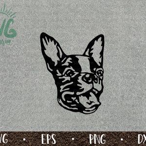 Französische Bulldogge SVG / Frenchie Pet Portrait / süße Frenchie / PnG DXF EPS / Cricut / Silhouette / digital geschnitten Datei / ClipArt