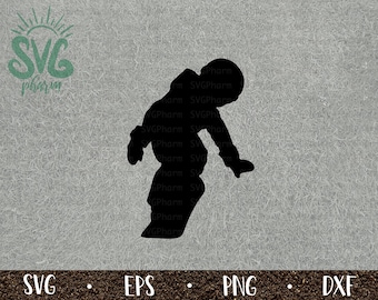 Snowboarding Kid SVG / Snowboarding Silhouette / PnG DXF Eps / Cricut / Silhouette / Digital Cut File / Clip Art