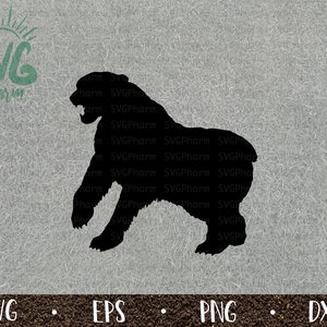 Polar Bear SVG / Ferocious Polar Bear / Growling / Roaring / PnG DXF EPS / Cricut / Silhouette / Digital Cut File / Clip Art