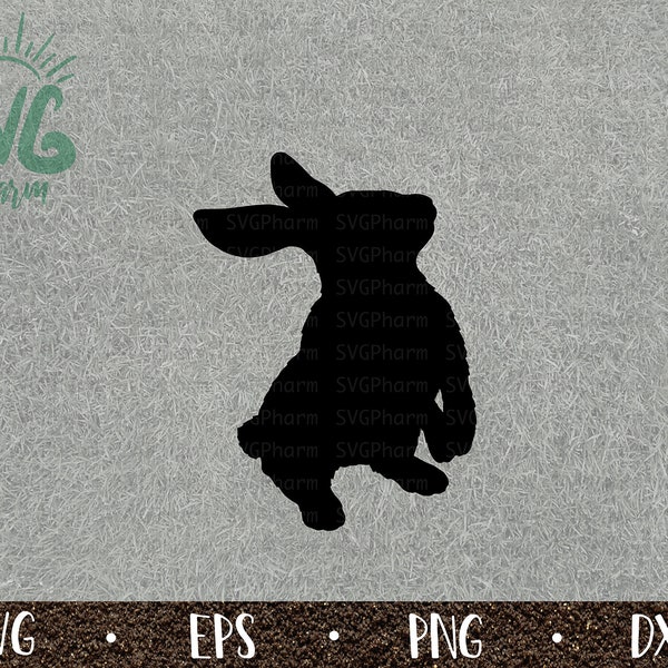 Bunny Rabbit SVG / Begging Rabbit / Easter Bunny / Easter Vinyl / PnG DXF EPS / Cricut / Silhouette / Digital Cut File / Clip Art