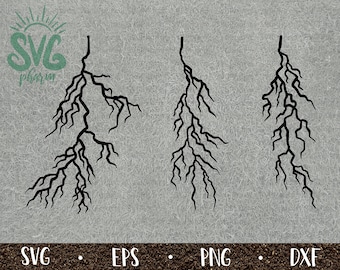 Lightning SVG Strike Bundle / Thunder Bolt / PnG DXF EPS / Cricut / Silhouette / Digital Cut File / Clip Art
