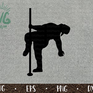 Men Dance for Biscuits and Gravy SVG / Man Pole Dancing Pose / PnG DXF EPS / Cricut / Silhouette / Digital Cut File / Clip Art