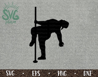 Men Dance for Biscuits and Gravy SVG / Man Pole Dancing Pose / PnG DXF EPS / Cricut / Silhouette / Digital Cut File / Clip Art