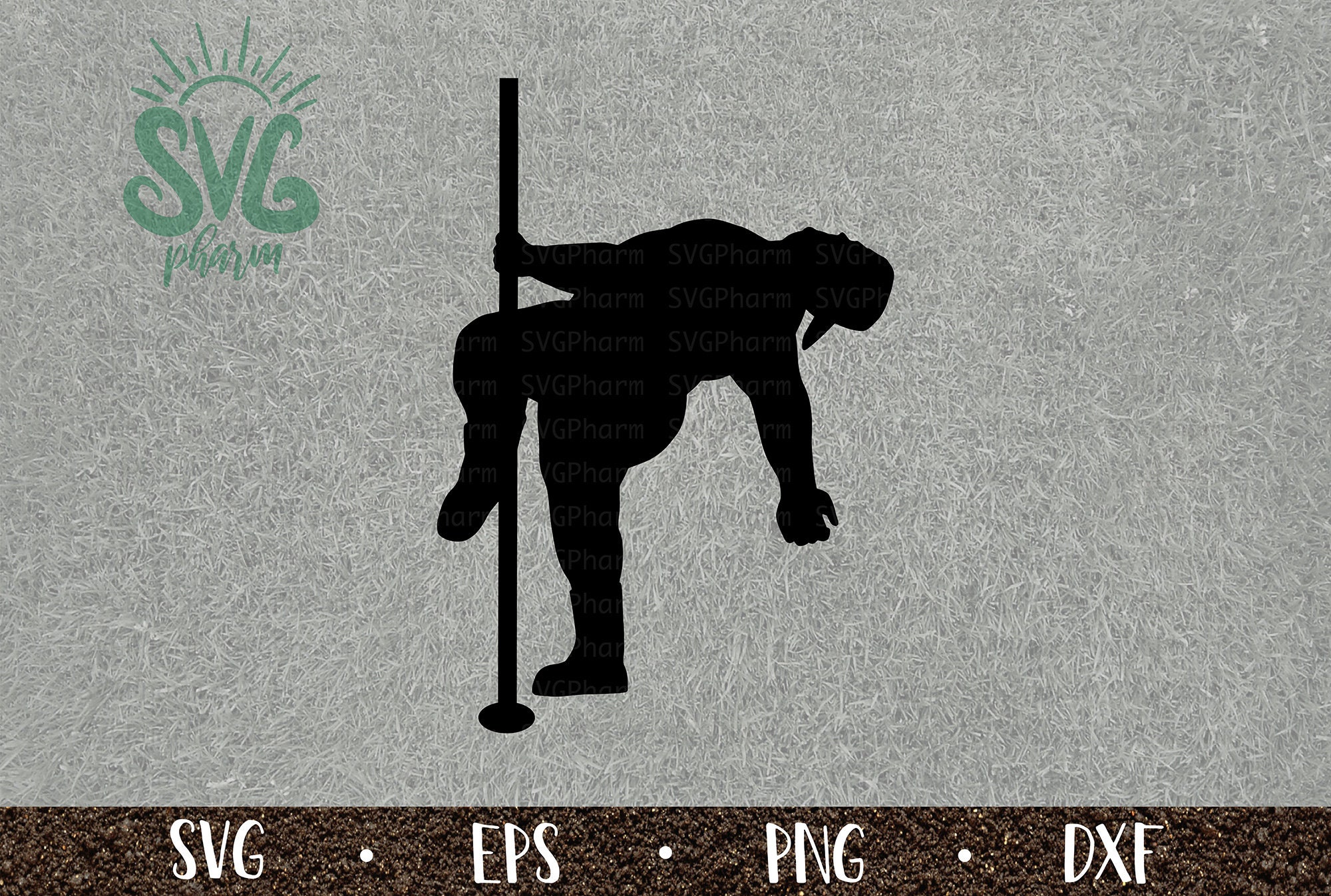 Men Dance for Biscuits and Gravy SVG / Man Pole Dancing Pose / Png DXF