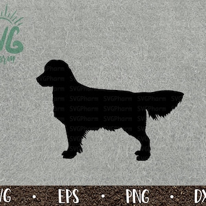 Golden Retriever SVG / Silhueta de cachorro / Cachorro Svg / Cachorro de raça grande / PnG DXF EPS / Cricut / Silhueta / Arquivo de corte digital / Clip Art