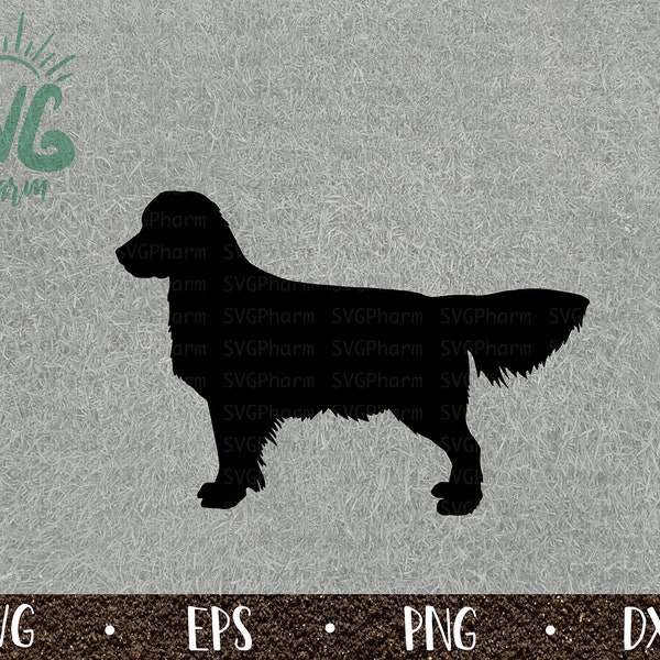 Golden Retriever SVG / Dog Silhouette / Dog Svg / Grand Breed Dog / PnG DXF EPS / Cricut / Silhouette / Digital Cut File / Clip Art