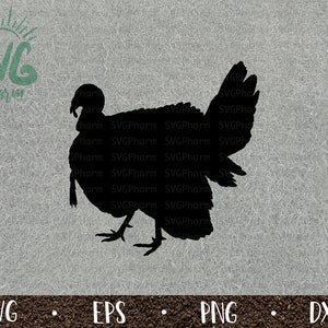 Türkei SVG / Wilde Türkei Silhouette / Tier Vogel / Erntedank Dekoration / PnG DXF EPS / Cricut / Silhouette / Digitale Schnittdatei / Clip Art