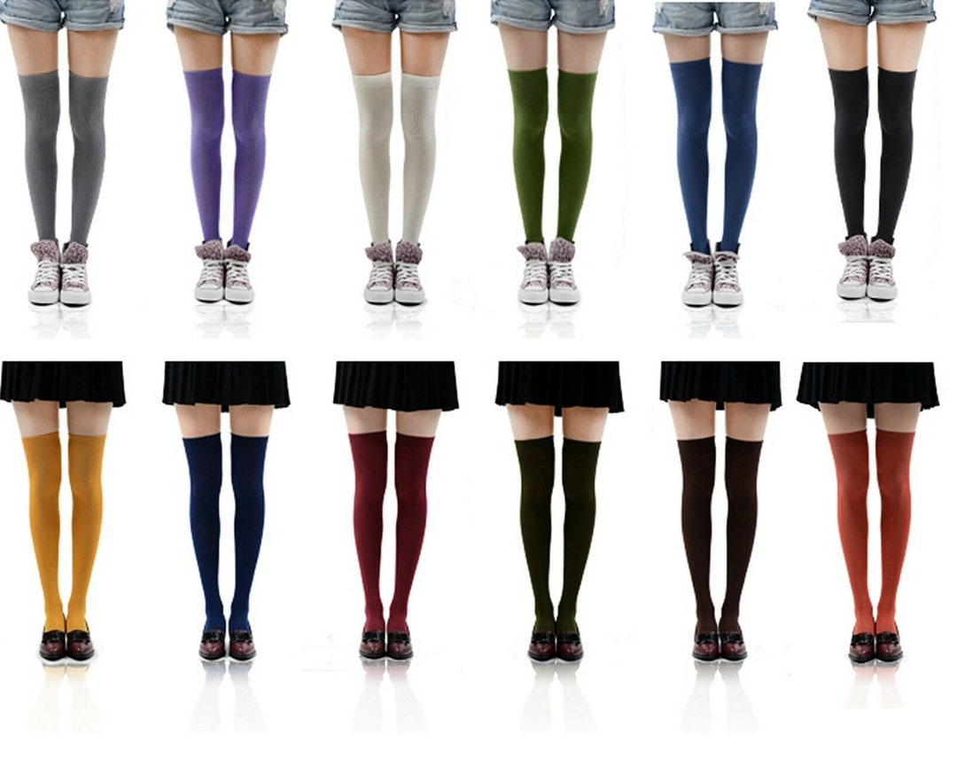 Knee High Socks Knee High Stockings-cosplay - Etsy