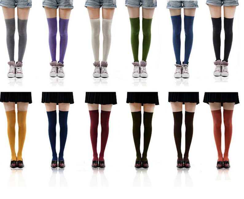 Knee High Socks Knee High Stockingscosplay Etsy