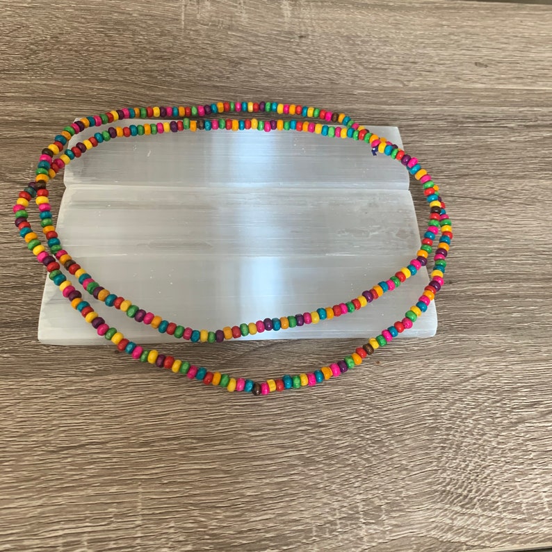 other variety colors available made with love! stretchable cord Variety Wooden Waist Beads Without clasp or charms Custom to order