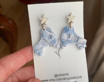Roller Skate Handmade Earring