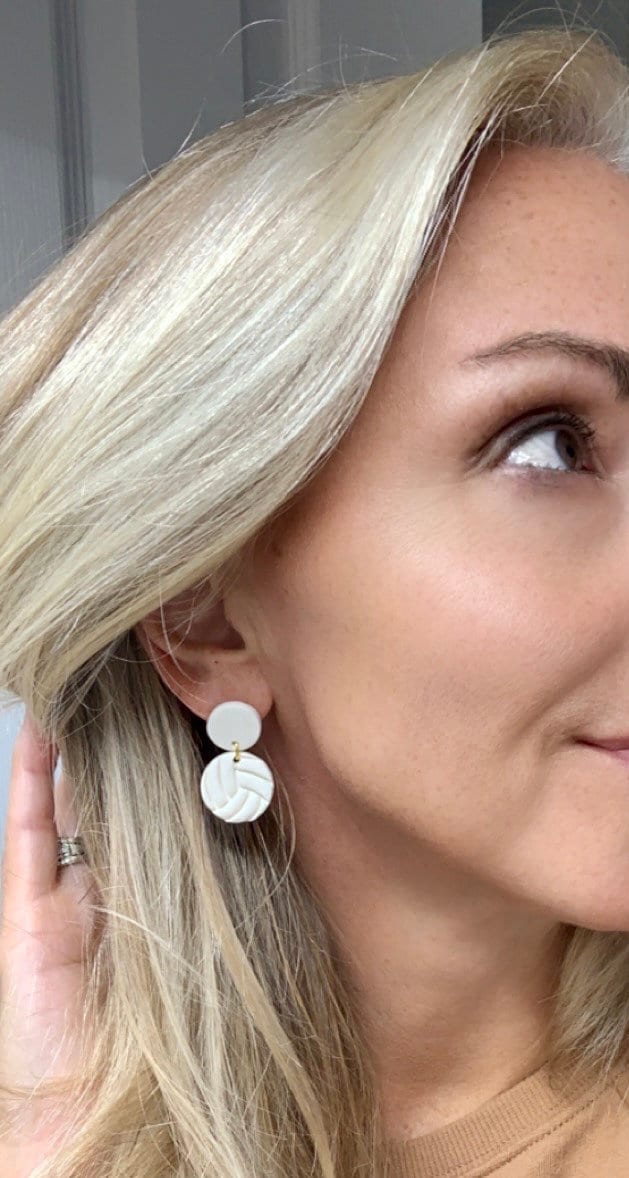 Volleyball Earring Game Day Earring gold Findings Etsy