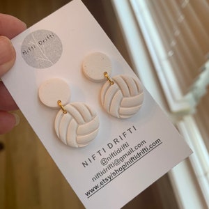 Volleyball Earring | Game Day Earring |Gold findings