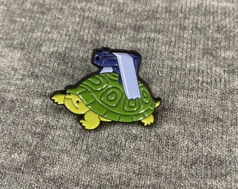 Turtle Enamel Pin,Tiny Turtle Enamel Pin,Mini Turtle Badge Pin,Turtle Brooch,Turtle Badge,Turtle Lapel Pin,Gift For Animal's Lover,Gift Idea