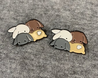 Precioso pin de esmalte de conejo, pin de esmalte de conejo, broche de conejo, insignia de conejo, pin de esmalte lindo, mini pin de insignia, idea de regalos, regalo personalizado, pin de animal