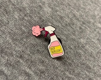 Pink Spray Enamel Pin,Spray Enamel Pin,Mini Spray Pin,Spray Brooch,Spray Badge,Spray Lapel Pin,Personalized Gifts,Gifts Idea