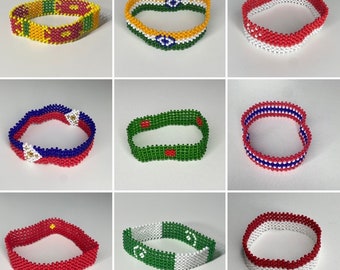 South Asian countries Beaded Bracelet Pakistan Bangladesh India SriLanka Maldives Thailand Vietnam Indonesia Philippines Nepal Singapore