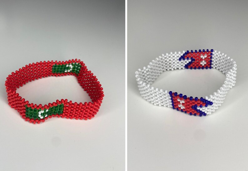 Southasian Countries Flag Beaded Bracelet Pakistan Bangladesh Etsy