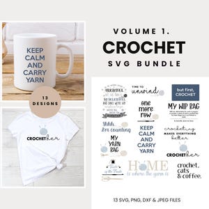 Crochet svg, Yarn svg, Crochet Bundle, Knitting Clipart, Crochet Clipart