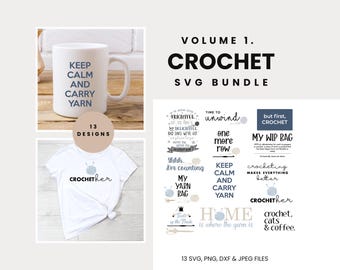 Crochet svg, Yarn svg, Crochet Bundle, Knitting Clipart, Crochet Clipart