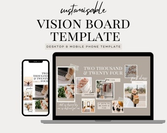 Vision board template,  Vision Board 2024, Law of Attraction, Vision Board Planner, Vision Board, Manifestation Board