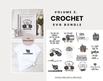 Crochet svg, Yarn svg, Crafting svg, svgs files for cricut, cricut cut file, crochet bundle, hook svg