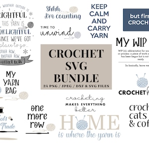 Crochet svg, Yarn svg, Crochet Bundle, Knitting Clipart, Crochet Clipart