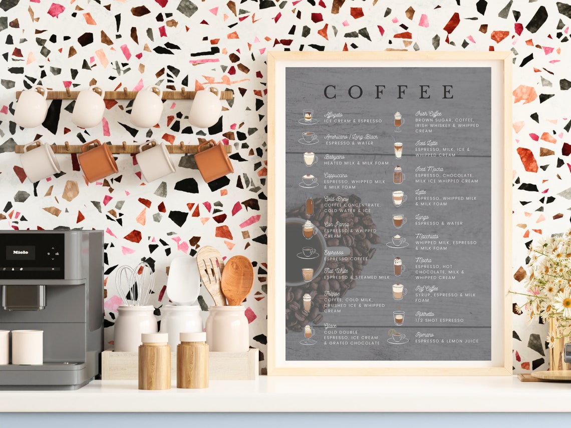 Coffee Bar Wall Decor, Coffee Bar Decorations, Coffee Bar Station