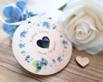 Cremation FMN Heart - Funeral Gift / Sympathy Gift / Baby Loss / Loss of a Loved One / Heart in their Hand / Forget Me Not