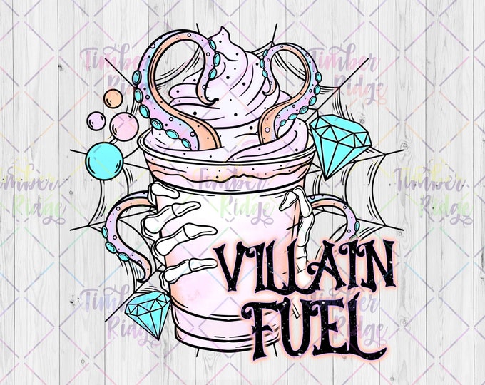 UV DTF Decal | Villain Fuel Decal | Villain Tumbler Decal