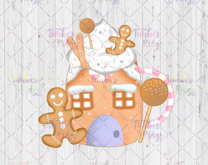 UV DTF Decal , Gingerbread Cookie Decal , UV Christmas Tumbler Decal