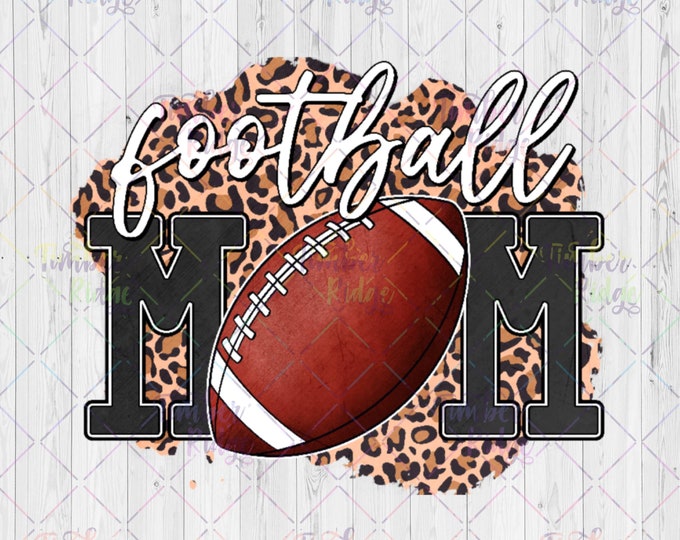 UV DTF Decal Football Mom Tumbler Decal