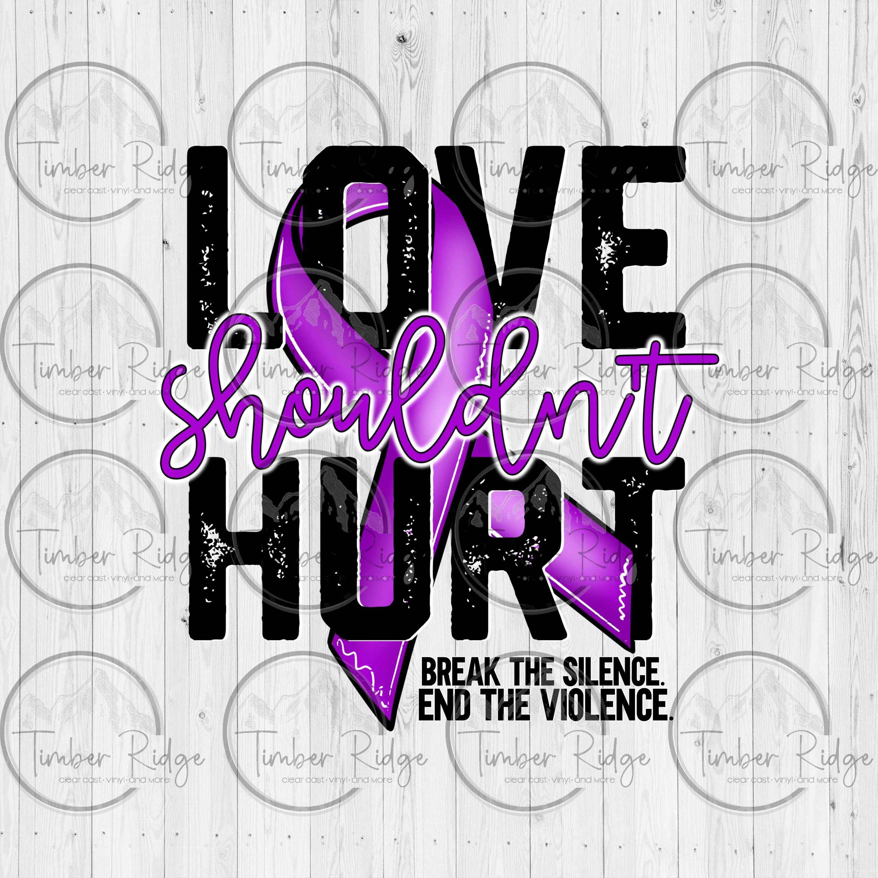 Love Shouldn't Hurt Decal Domestic Violence Awareness -  Portugal