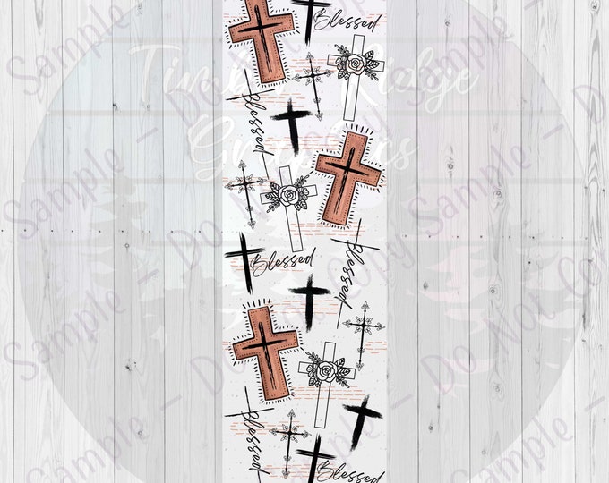 Clear Cast Pen Wraps | Blessed Pen Wrap | Religious Pen Wrap | Crosses Pen Wrap | Cross Pen Wrap