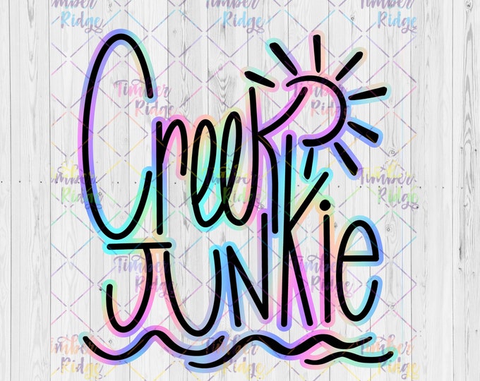 UV DTF Decal | Creek Junkie Decal | Lake Junkie Sticker