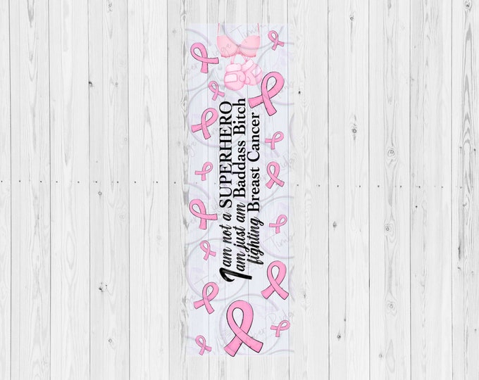 UV DTF Breast Cancer Awareness Pen Wraps - Breast Cancer Pen Wrap - Glitter Pen Wrap - Printed Pen Wrap