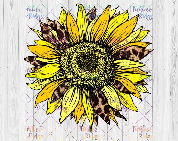 UV DTF Decal | Pretty Sunflower | Tumbler Decal