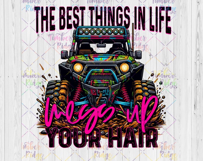 UV DTF Decal | Best Things Mess Up Your Hair | Tumbler Decals | Glass Can Sticker | UV Decal