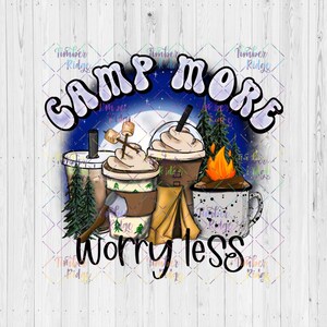 UV DTF Decal | Camping Decal | Tumbler Decal | I Sleep Around Camping ...