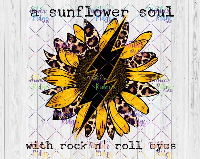 UV DTF Decal , Sunflower Soul , Tumbler Decal, Sunflower Decal
