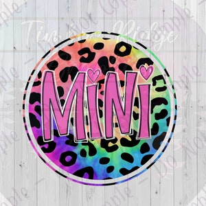 UV Decal | Mini Neon Leopard Decal - Mini Decal - Tumbler Decal