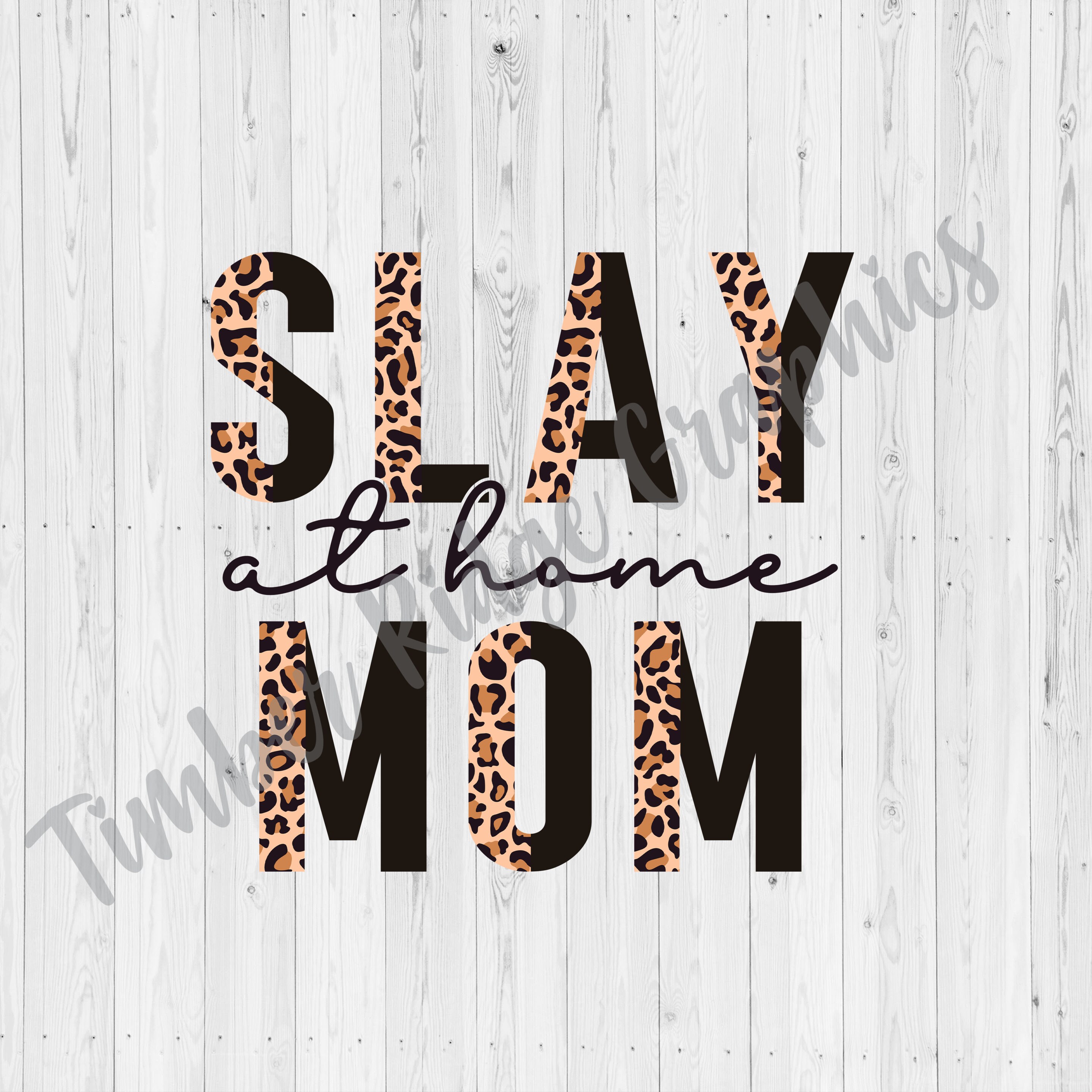 Clear Cast Decals Slay at Home Mom Stay at Home