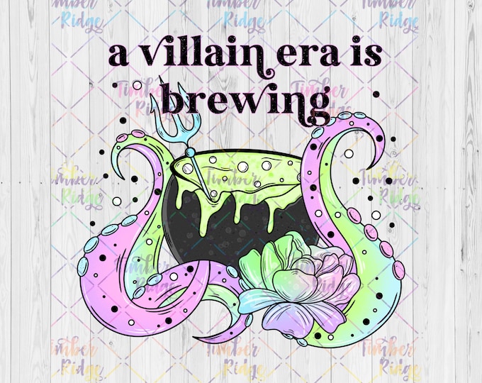 UV DTF Decal | Villain Era is Brewing Decal | Villain Tumbler Decal