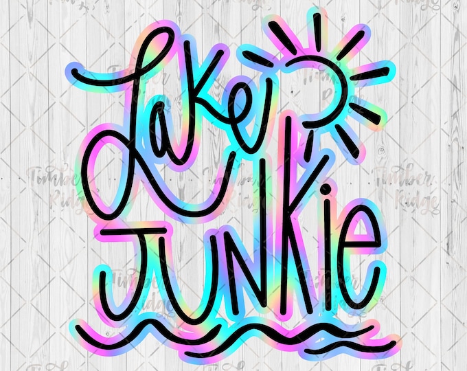 UV DTF Decal | Lake Junkie Decal | Lake Junkie Sticker