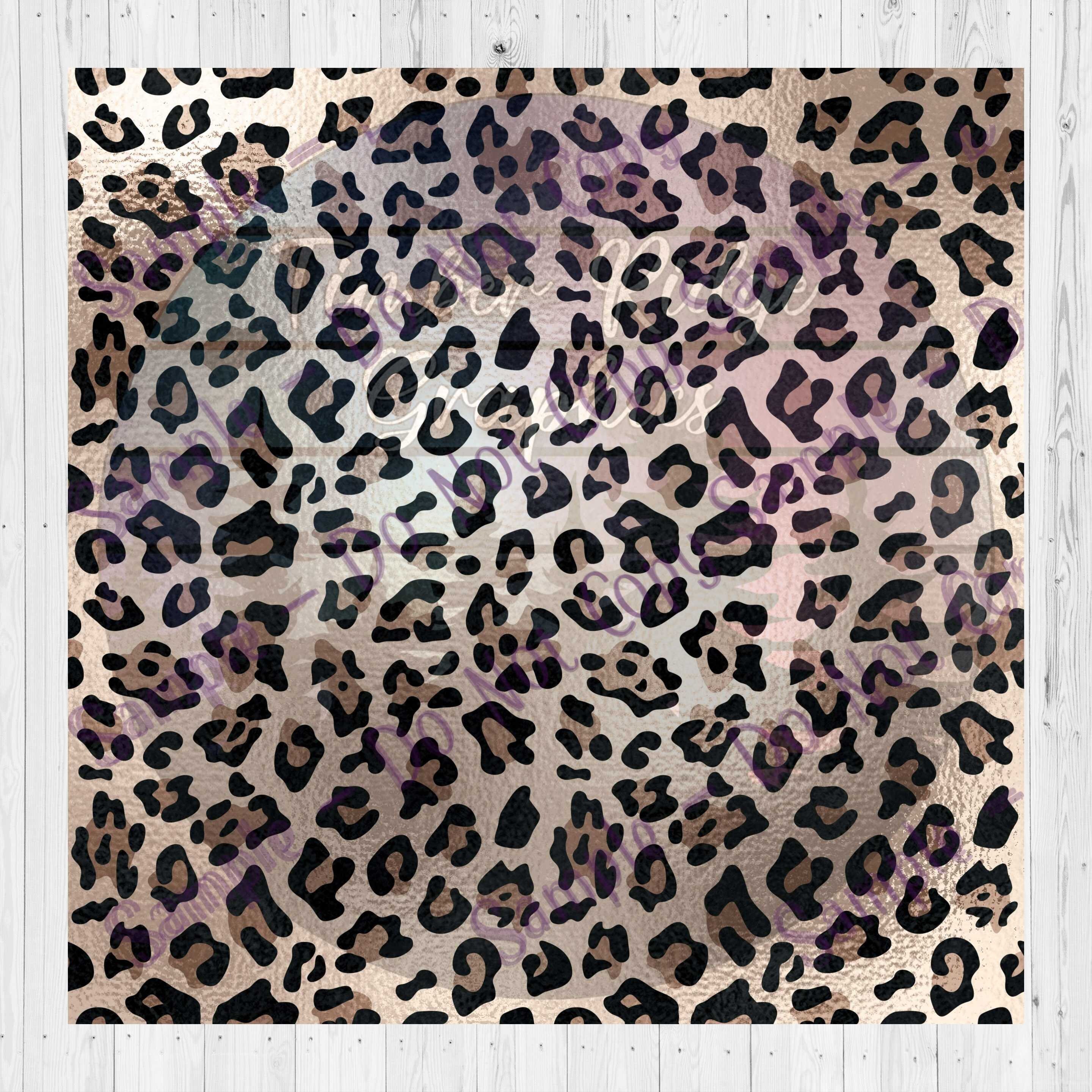 Printed Vinyl , Animal Print Vinyl , Clear Cast Sheet , Leopard Pattern