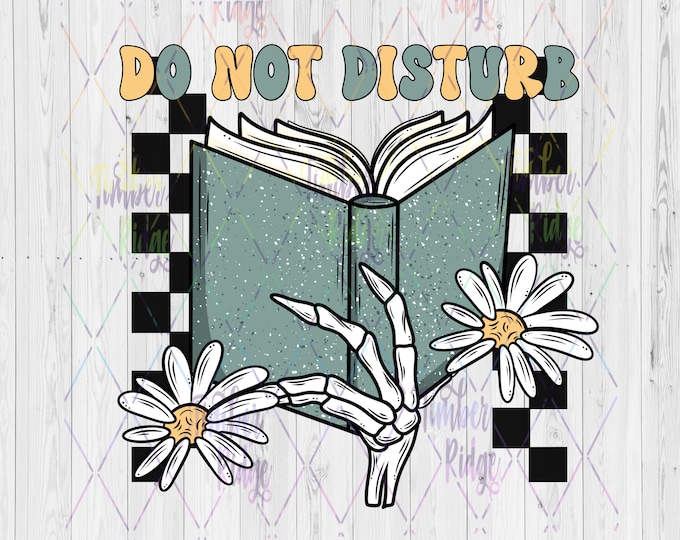 UV DTF Do Not Disturb Book Decal | UV Tumbler Decal | Book Decal