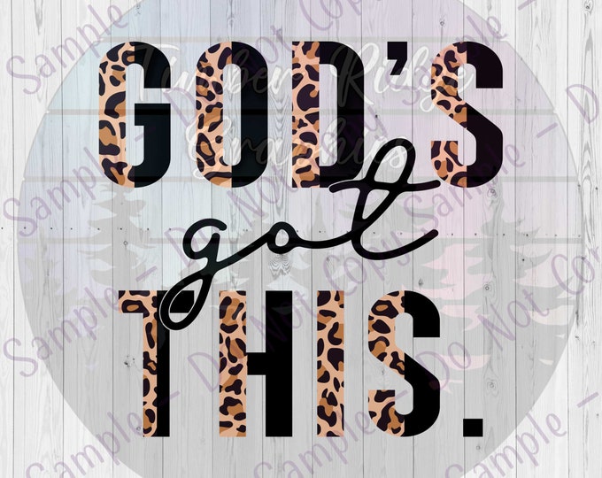 UV DTF Decal - God's Got This Tumbler Decal - Tumbler Decal